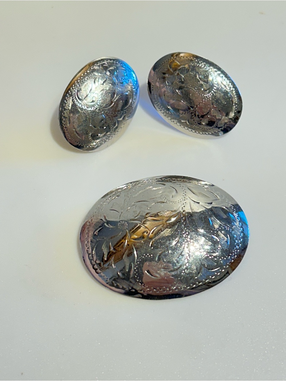 Bond Boyd Sterling Earrings & Brooch Set